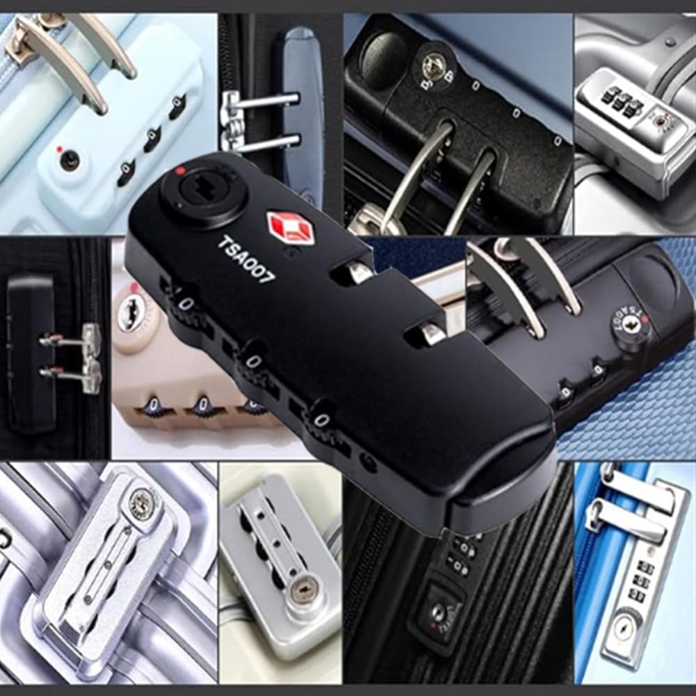 (2 Pieces) lizipai(Customs Locks) Combination Lock TSA Customs Lock Fixed Luggage Lock, Backpack Lock