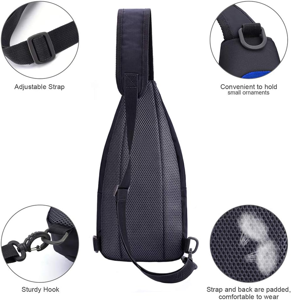 Y&R Direct 14 Colors Lightweight Sling Backpack Sling Bag Travel Hiking Small Backpack for Women Men Gifts