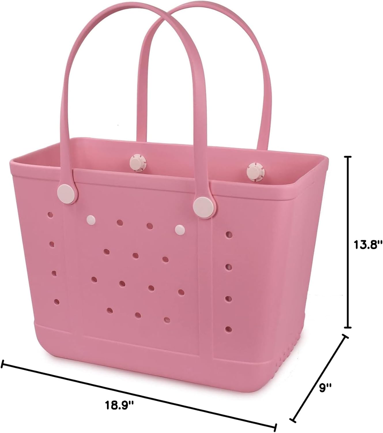 Tote Bag for Women - Large Rubber Beach Bag, Medium Waterproof Sandproof Travel Tote Bags for Beach Outdoor Sports