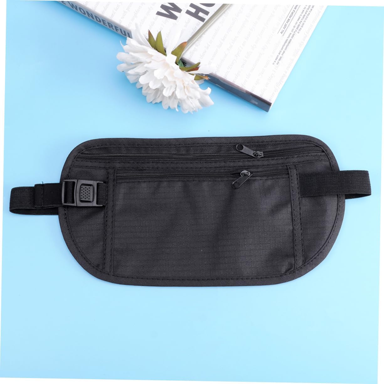 Waist Bag for Travel Money Belt Cell Phone Pocket Running Belt Waist Wallet Black Random Style
