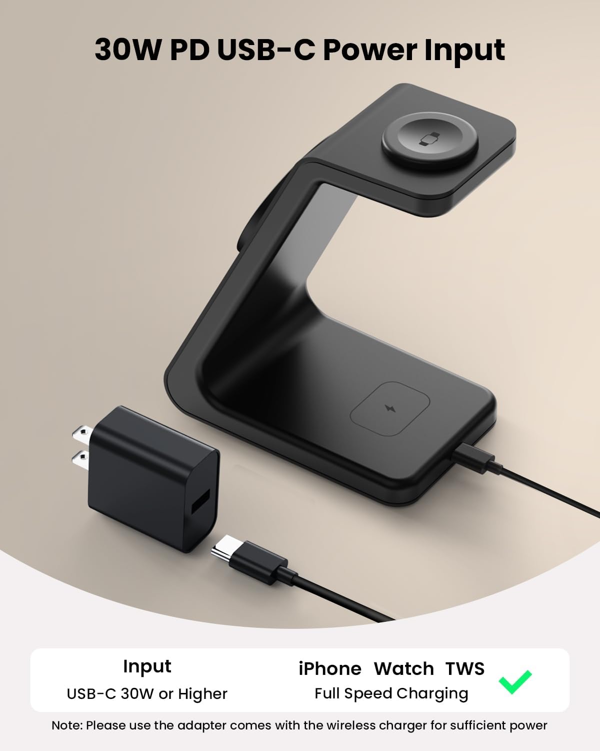 Magsafe Wireless Charging Station for iPhone: 3 in 1 15W Magnetic Portable Desktop Charging Station Qi2 Certified Charger Stand for iPhone17/16/15/14/13/12 Series, Apple Watch, AirPods 4/3/Pro