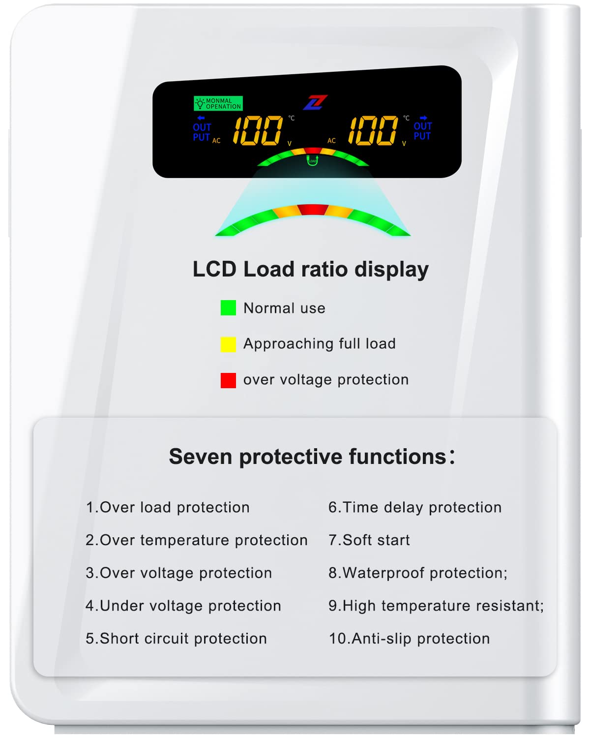 ZHENGXI Step Down Transformer 120v to 100v Voltage Converter 2000W, No Noise, Ten Protection Functions, Using Japan Appliances in US