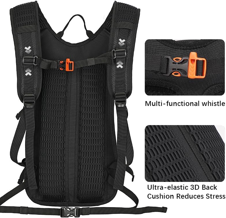 Hydration Backpack,Lightweight Hiking Backpack with 2L Water Bladder,Water Backpack for Biking