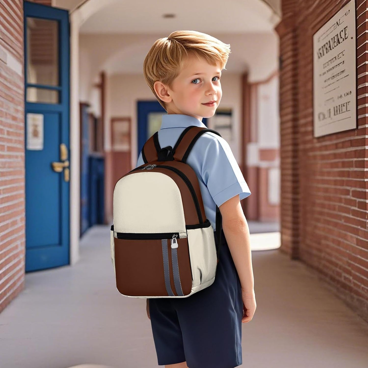 Kids Backpack for Boys Kindergarten School Backpack 14 inch Bookbag for Boys 4-8