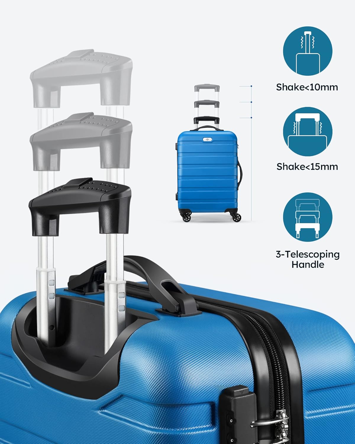 Suitour luggage sets 2 piece Hard Shell Luggage Set with Spinner Wheels, TSA Lock, 20 24 inch Travel Suitcase Sets