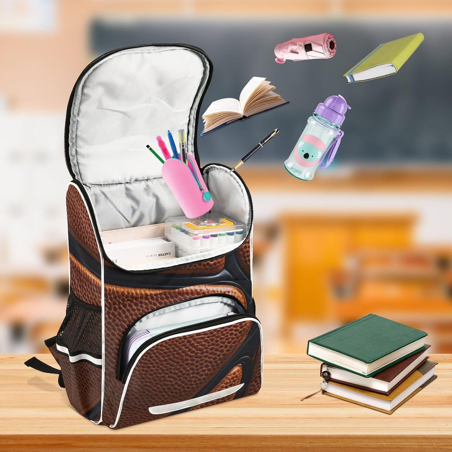Basketball Cute Backpack For Girls Kids Backpack Boys Teen School Bag Bookbag Travel Daypacks