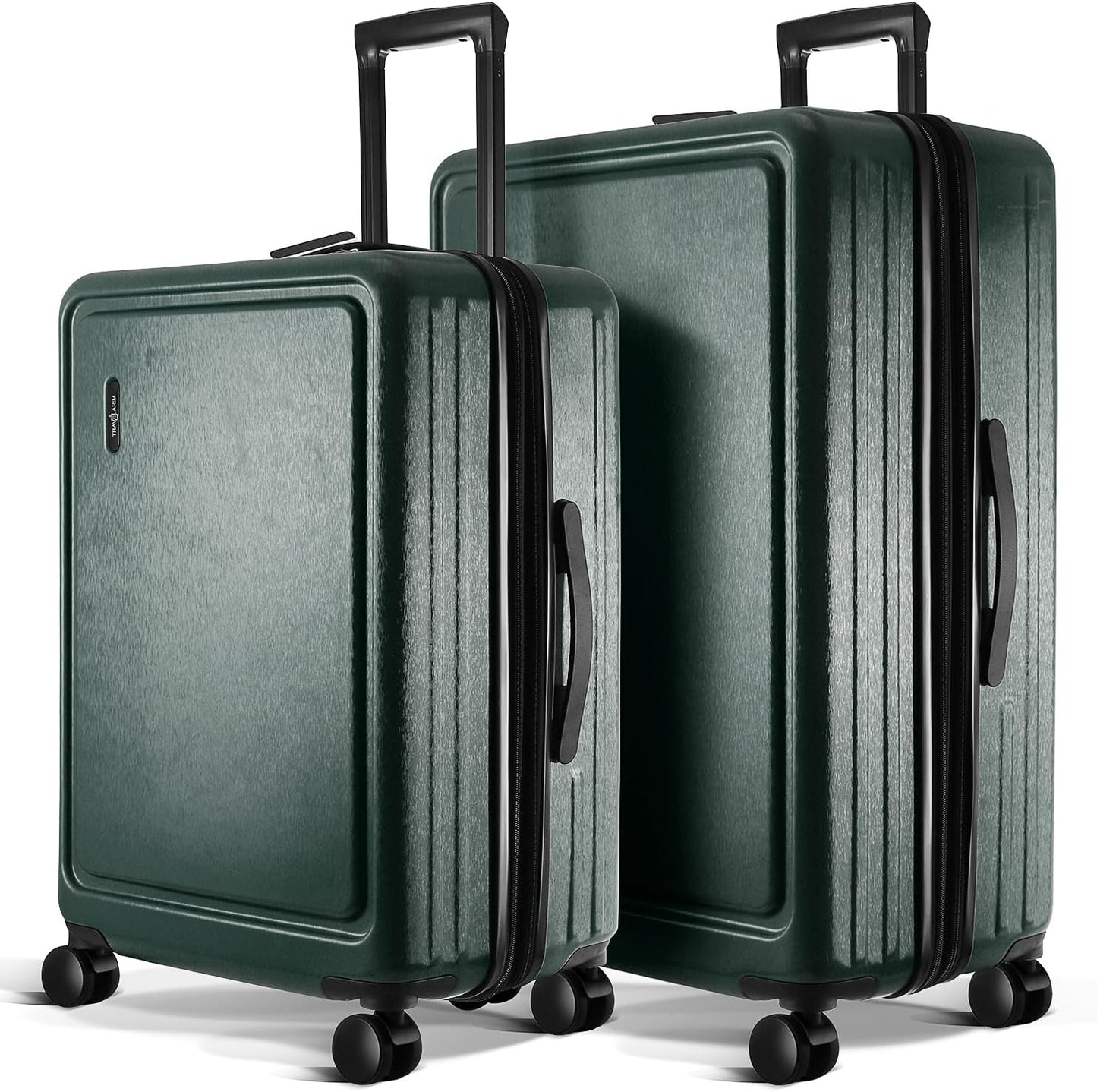 Luggage Sets 2 Piece, 24 Inch Suitcase and 28 Inch Luggage with Spinner Wheels, Durable Hard Shell Suitcase Set, Expandable Travel Suitcases with Wheels, Green