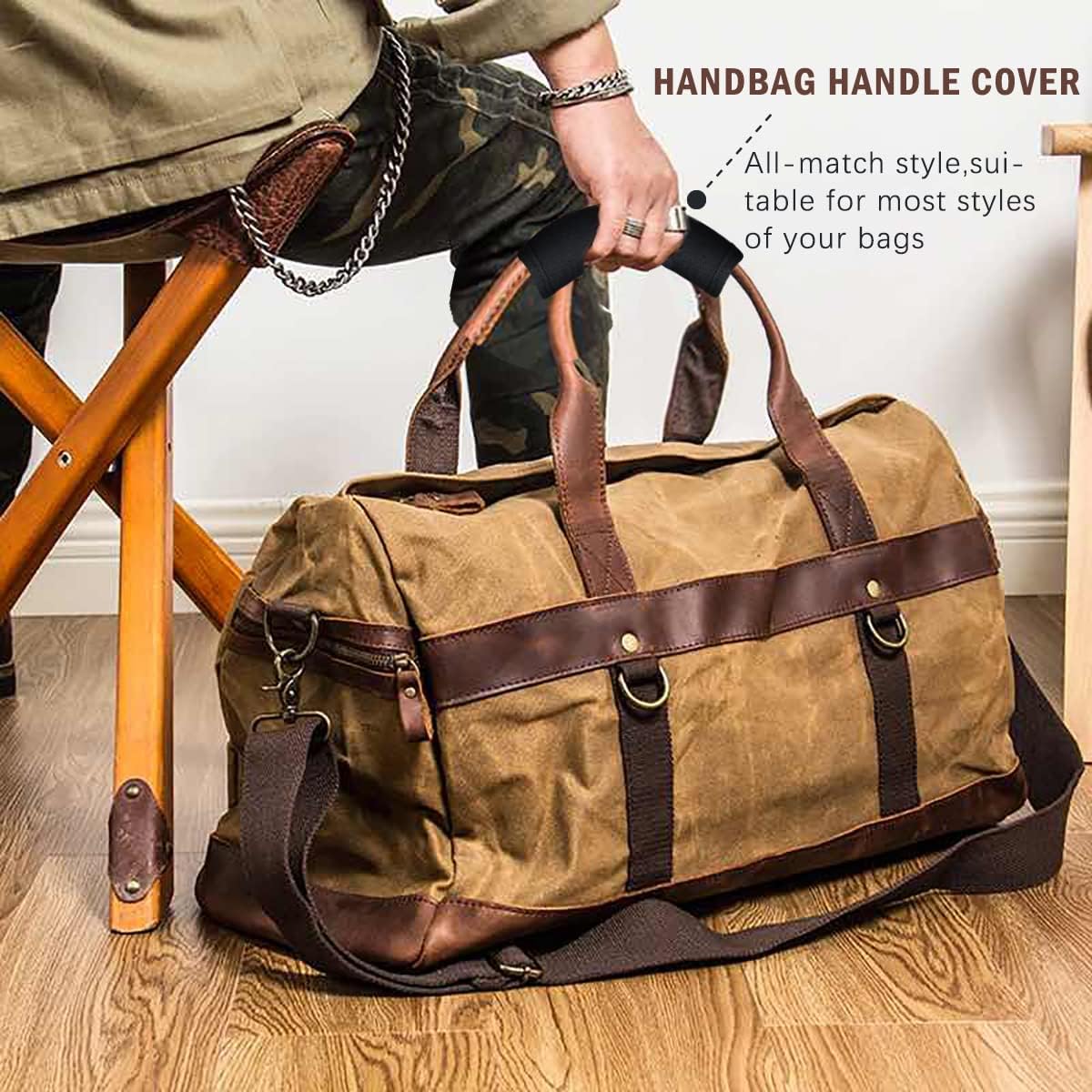 HEYSKAY 3pcs Neoprene Luggage Handle Wrap for Suitcase Identifier Travel Bag Wraps Luggage ID Tags