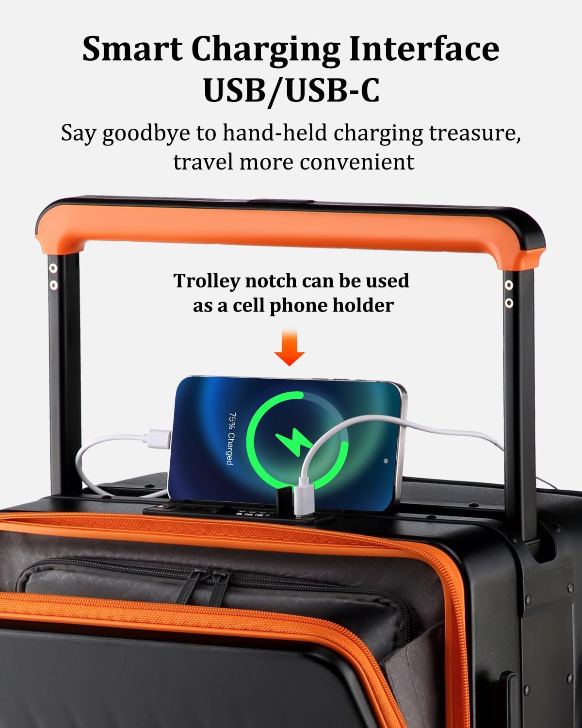 Joyway Carry on Luggage Airline Approved with Charging Port, Lightweight Hardside 20 Inch Carry-on