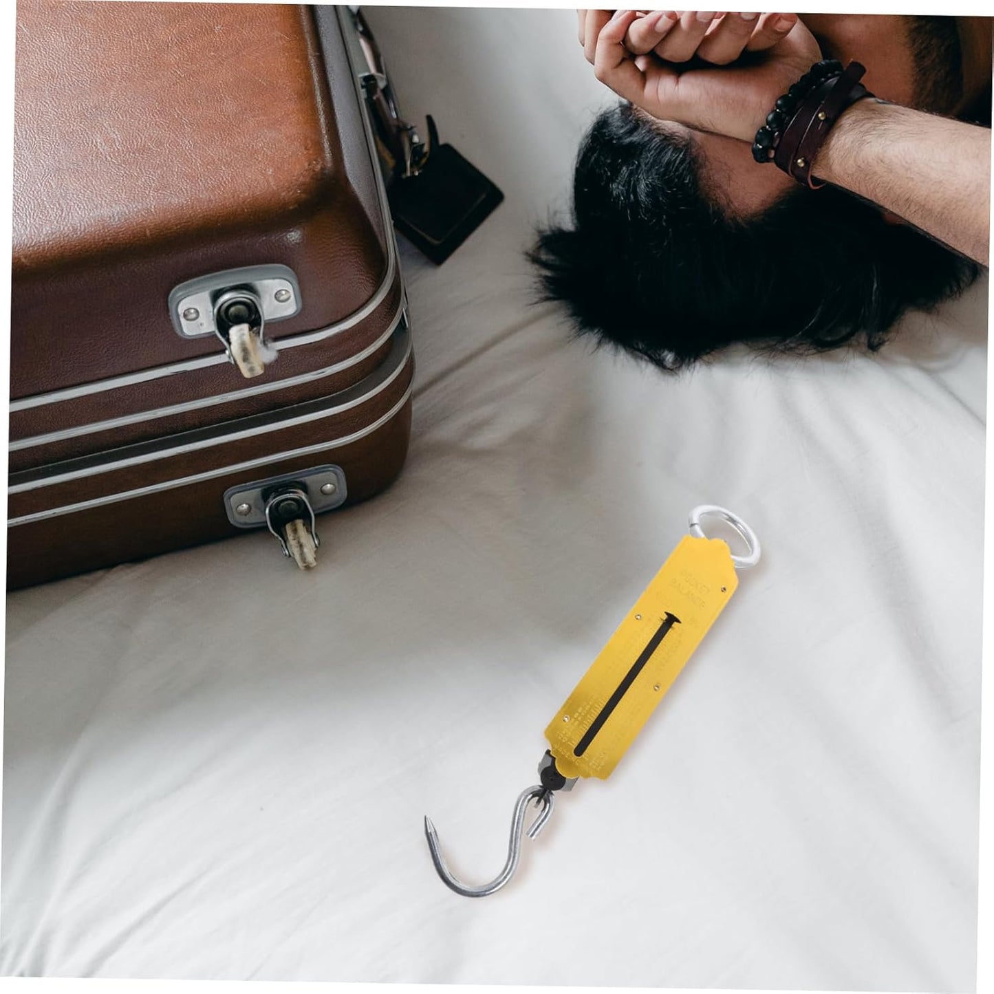 Zerodeko 2pcs High Accuracy Mechanical Hanging Scale for Produce Luggage and Kitchen Use Stylish Finish with Precise Measurements for Versatile Applications