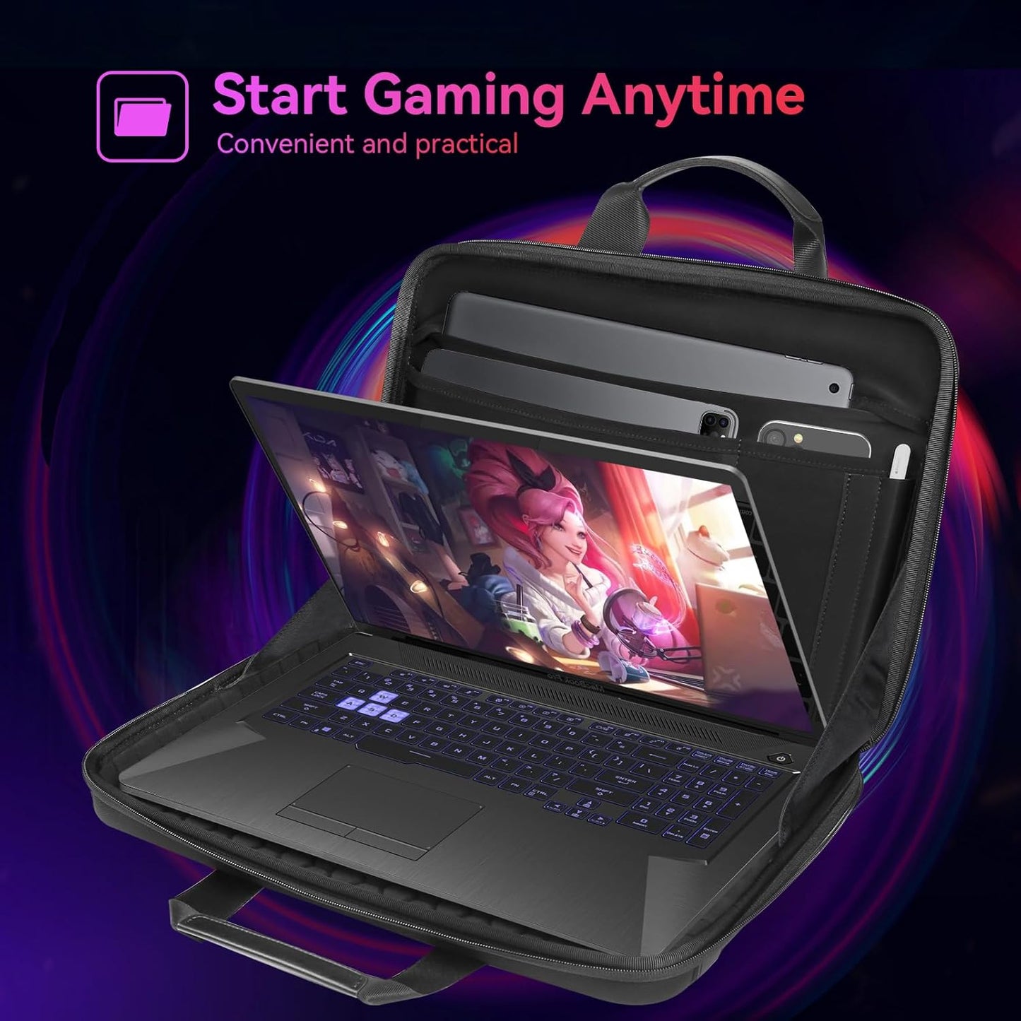 Smatree Heavy Duty Hard Case for 15.6 inch ASUS ROG Zephyrus G15 2022/2021, for 16 inch ASUS ROG