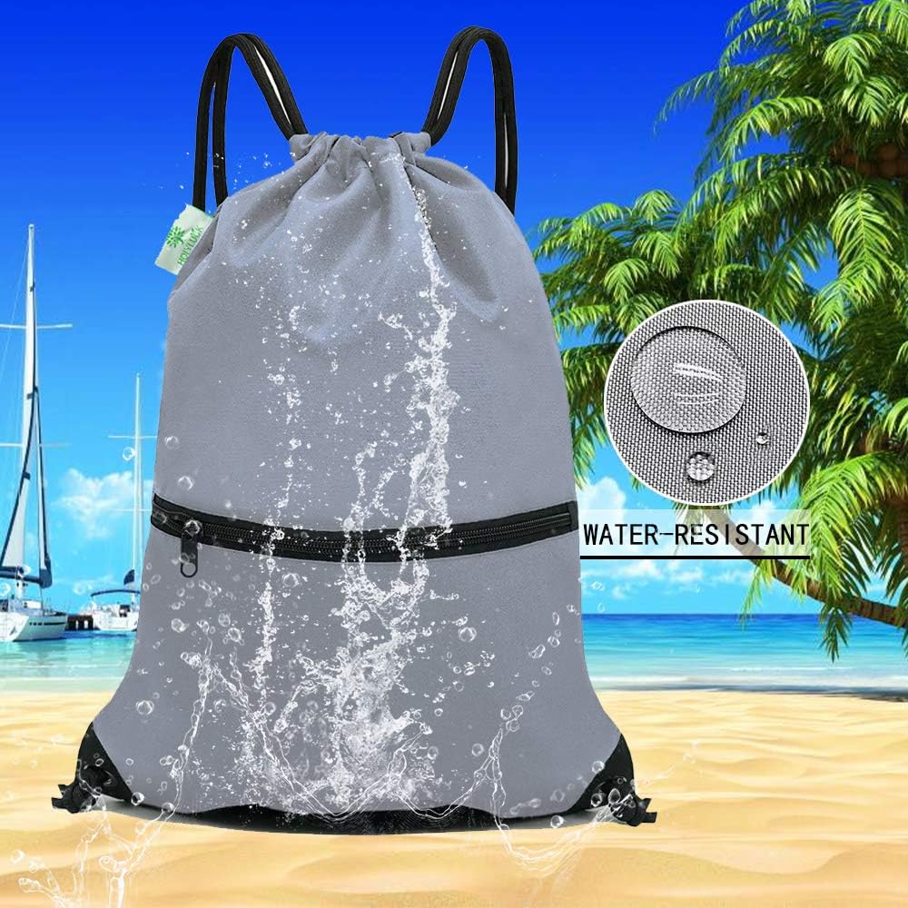 HOLYLUCK Drawstring Backpack Bag Sport Gym Sackpack