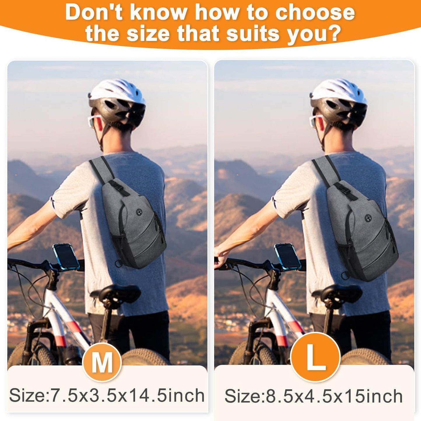 Crossbody Bags for Women Men Trendy Sling Bag Backpack Casual Chest Bag with Convertible Shoulder Strap
