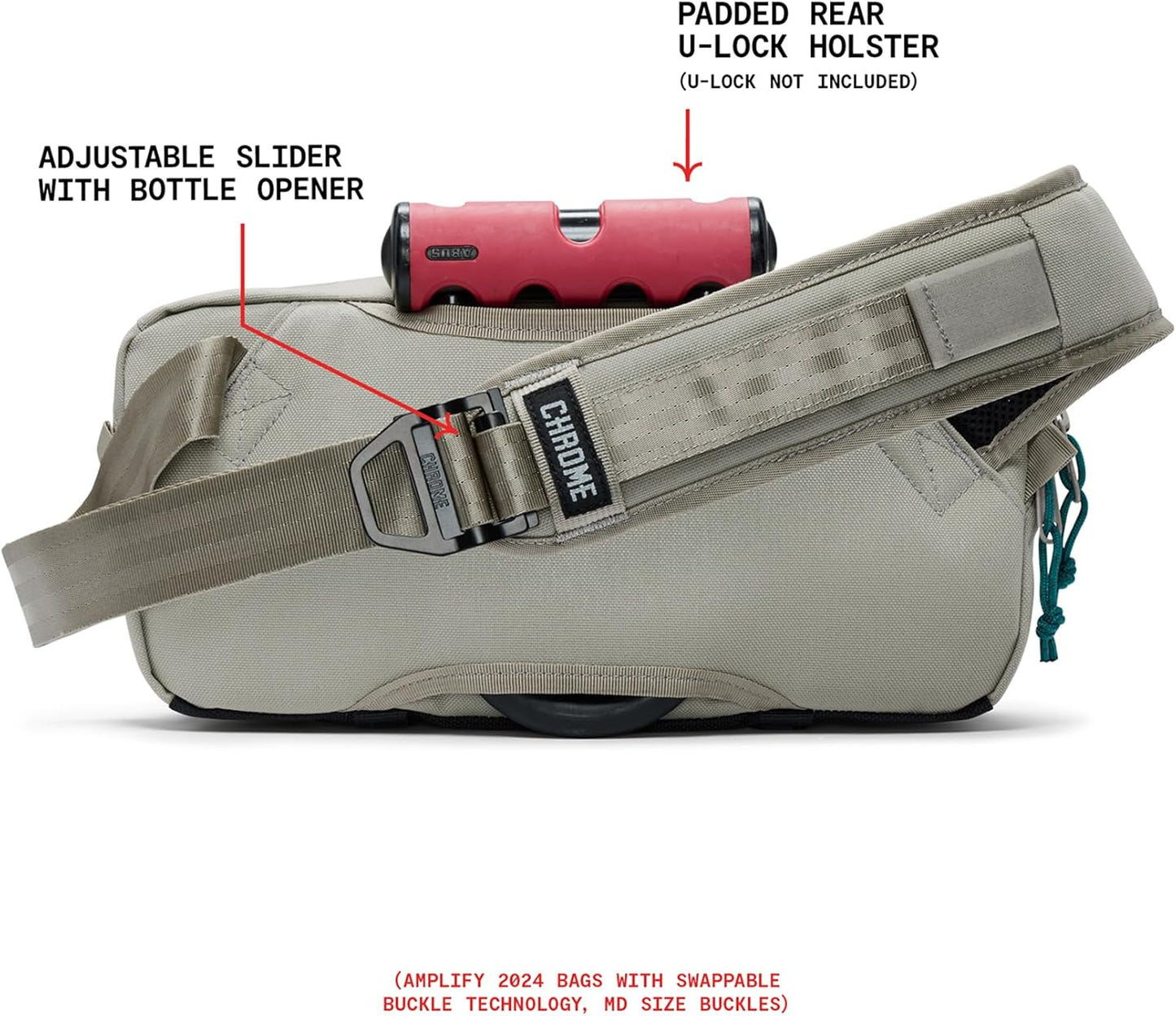 Chrome Industries Mini Kadet Sling Bag – Water Resistant Messenger Crossbody Bag