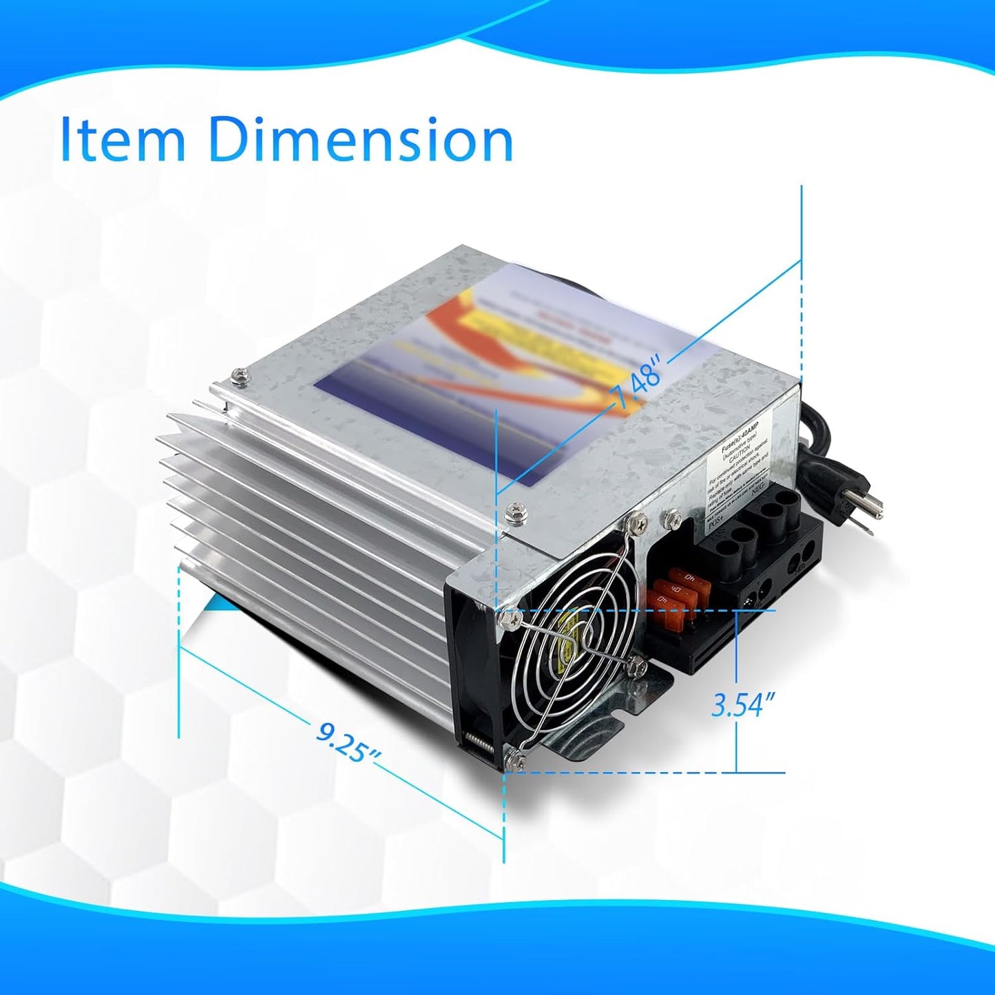 MINJIANG RV Power Converter, PD9270 PD9270V 70Amp RV Inverter Converter Charger with Charge Wizard Inteli-Power 9200 Series Converter/Charger for RV Camper Caravans 120V to 12V