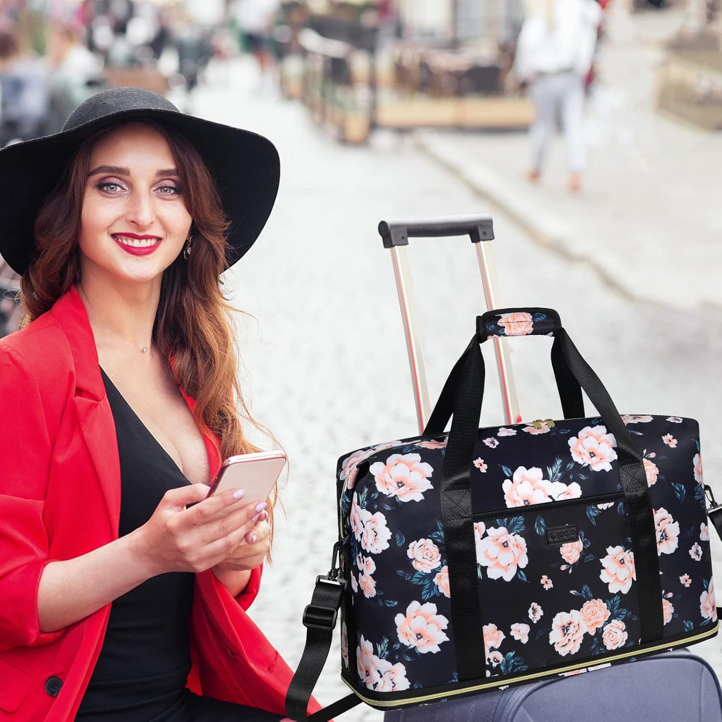 Expandable Travel Duffle Bags Weekender Overnight Bags for Women Men Hospital Bag for Women Labor