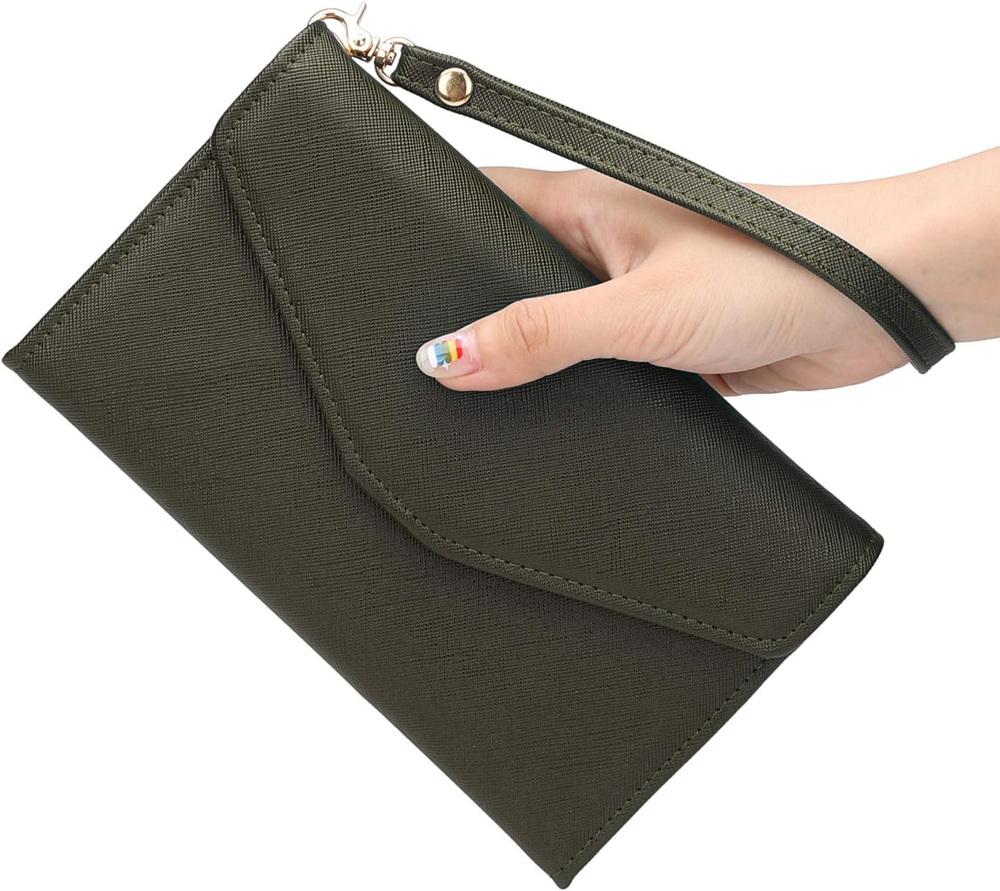 ZOPPEN Passport Holder Women Travel Wallet (Ver.5) for Women Rfid Blocking Passport Cover Case Document Organizer Wrist Strap