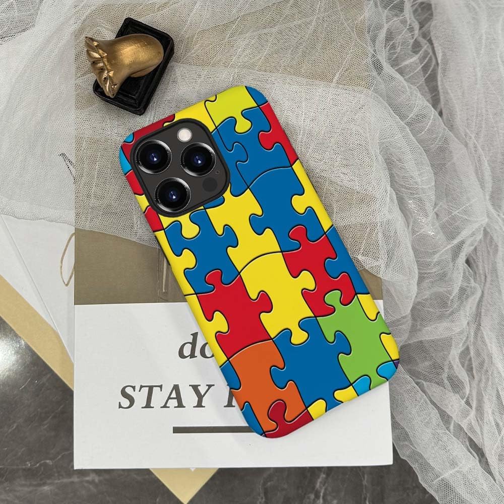SEized Case Compatible with for iPhone 11 Pro Max,Color Puzzle Autism Phone Case for Girl Women Boy Men,Durable Protection Case for iPhone 11 Pro Max