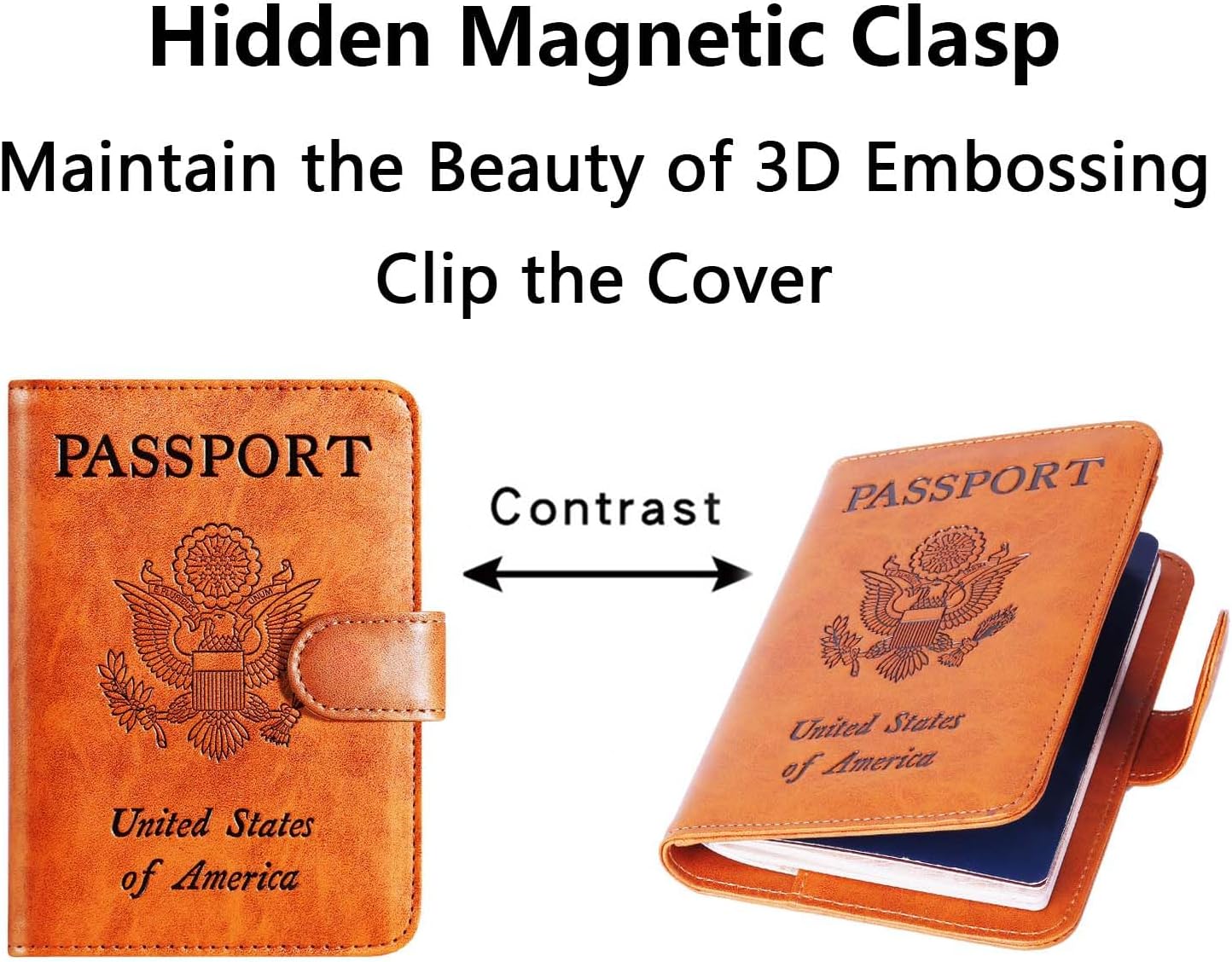 Airtag Passport Holder Cover Wallet RFID Blocking Leather Case Travel Essentials Luggage