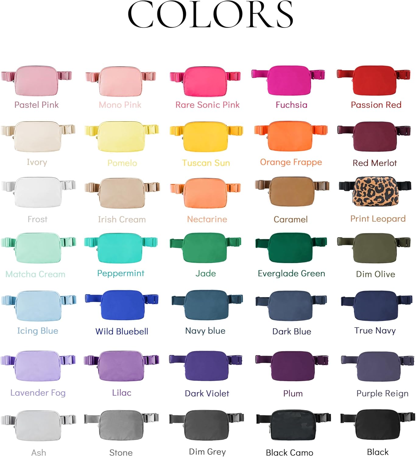 Cross Body Fanny Packs for Women Fashion Waist Bag Pouch Nylon Small Travel Crossbody Bags Mini