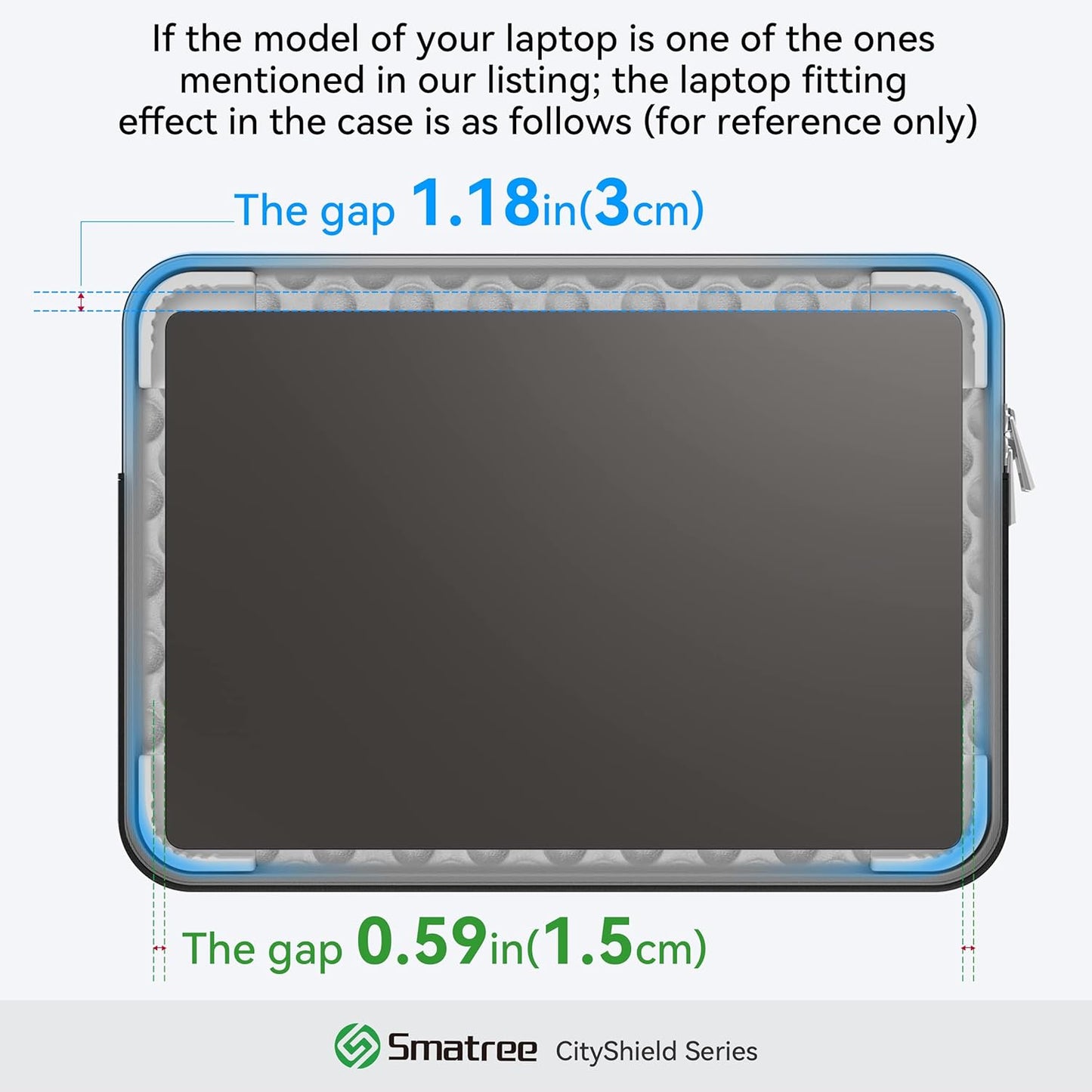 Smatree CityShield Laptop Shoulder Sleeve for 17.3 inch HP Laptop 17/17t/17z, for 17.3 inch HP 470 G10/G9, for Envy Laptop-17t/17, for 17.3inch OMEN Laptop-17t, for OmniBook 7 NGAI 17 Case (MC02)