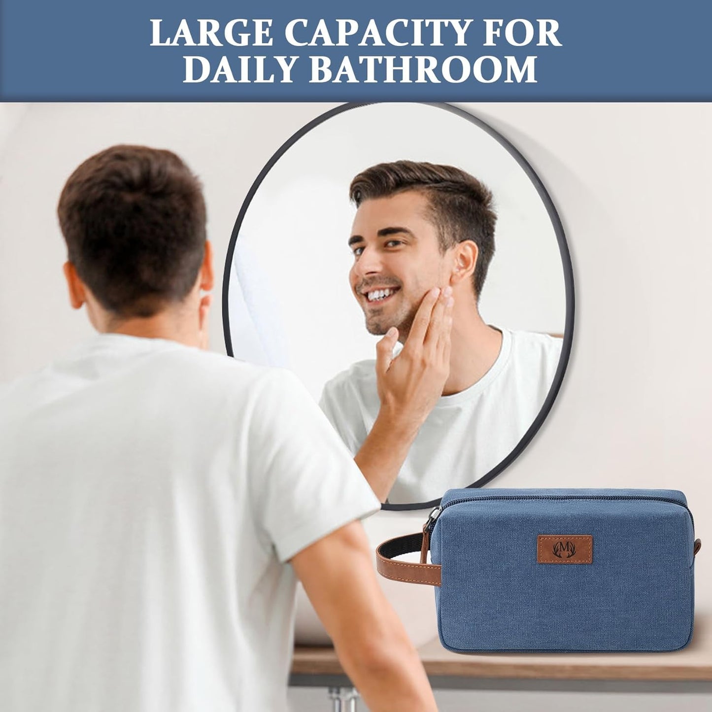 Janhavi Waterproof Travel size Toiletries Bag,Customized Gifts for Men,Makeup Organizer Foldie
