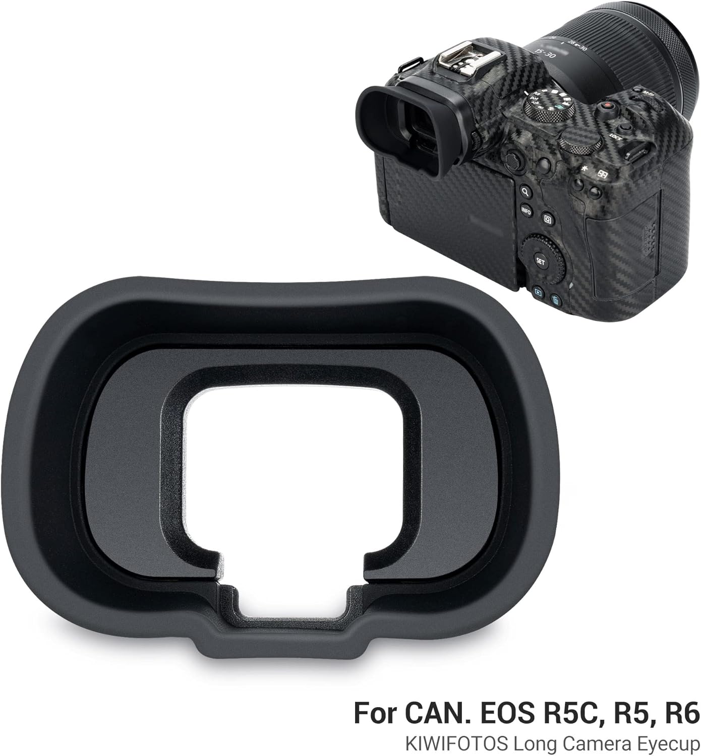 EOS R6 Mark II R6 R5 R5C Eyecup Eyepiece,Soft Silicon Extended Camera Eye Cup Viewfinder Special Designed for Canon EOS R6 Mark II R6 R5 R5C R5 C Full-Frame Mirrorless Camera