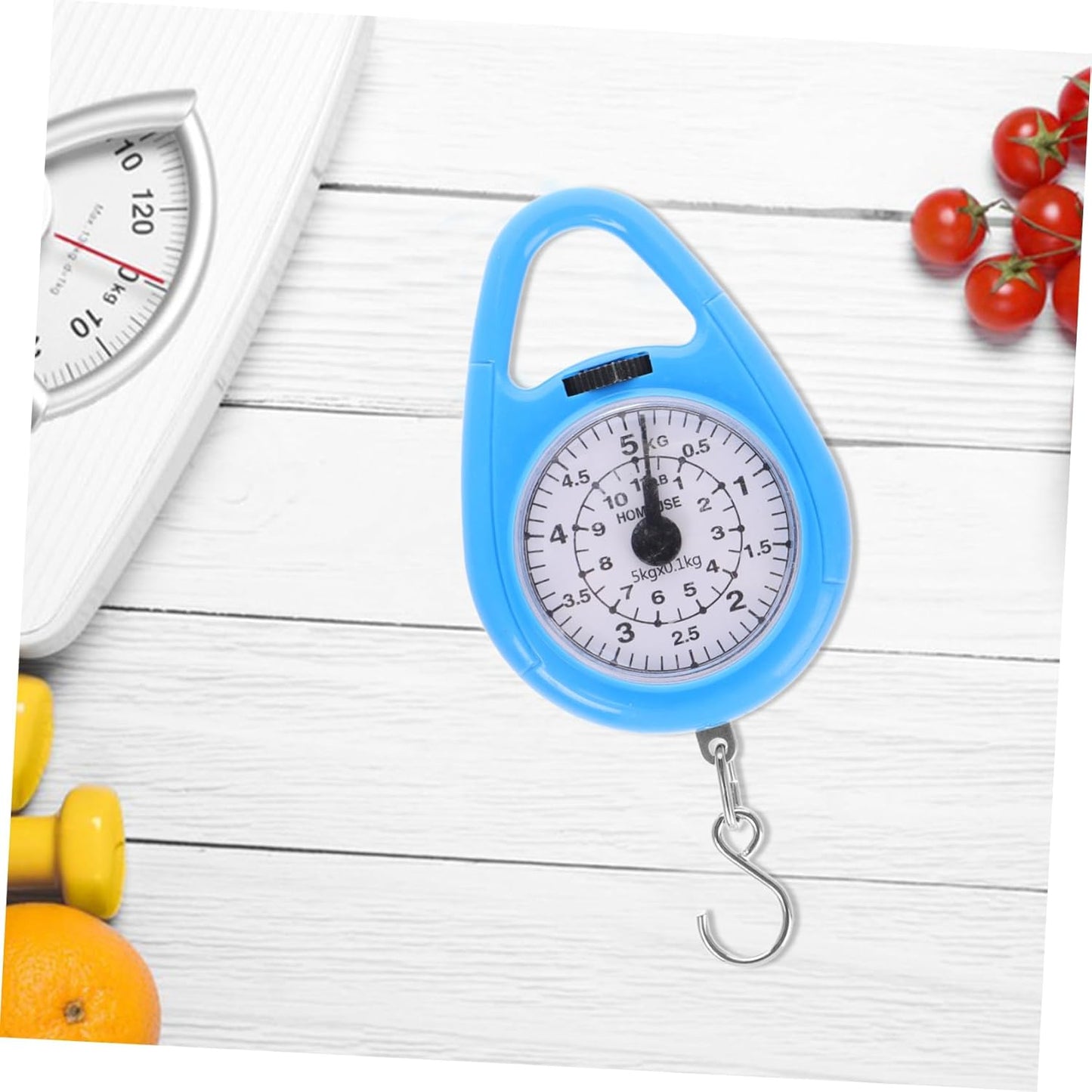 Portable Mini Spring Scale Mechanical Hanging Weight Scale for Luggage Kitchen and Travel Compact 5kg Capacity Easy to Use Hook