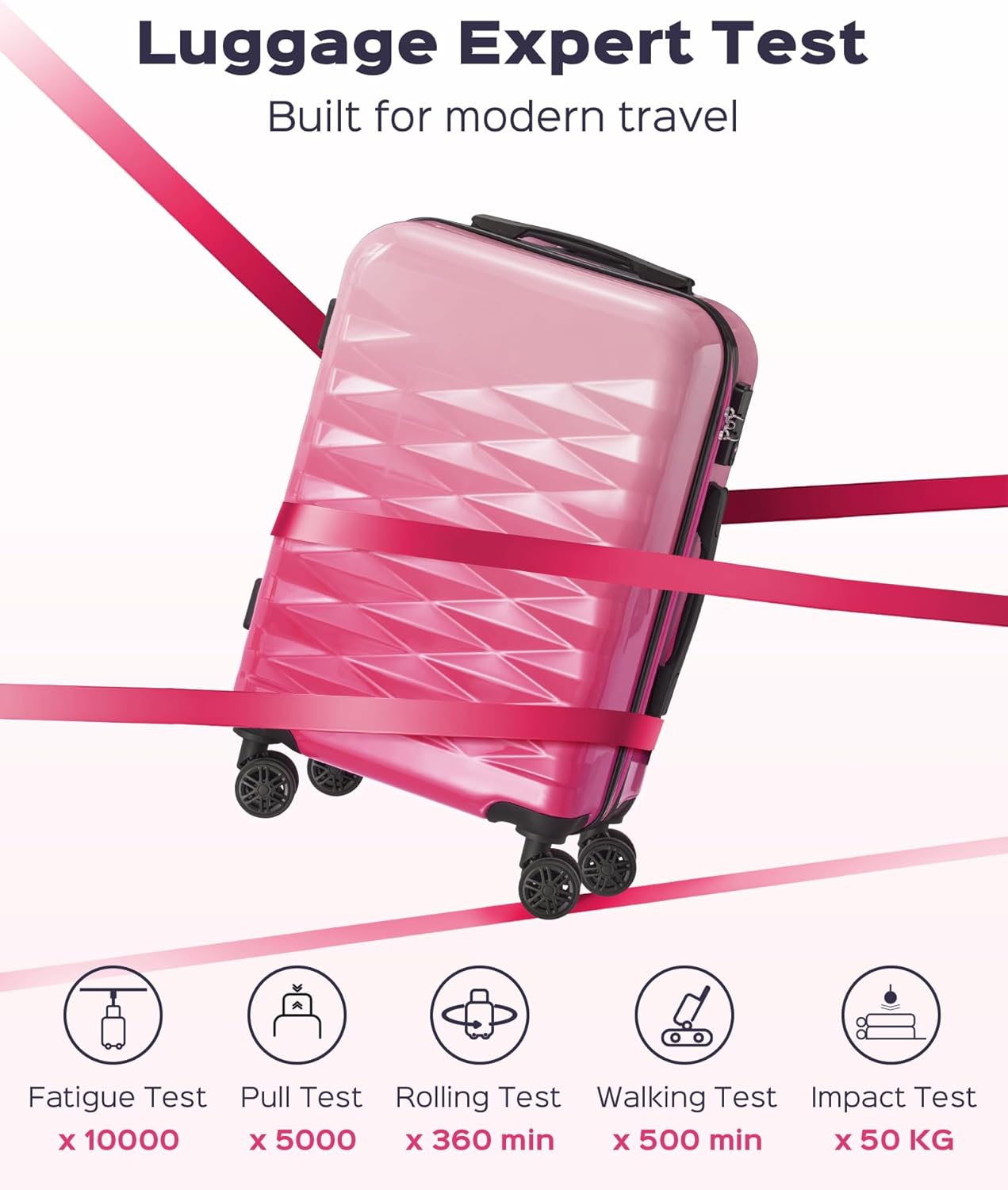 Suitour 28 inch Luggage With Spinner Wheels,Hard Shell Suitcases with Wheels TSA Checked Travel Suitcase