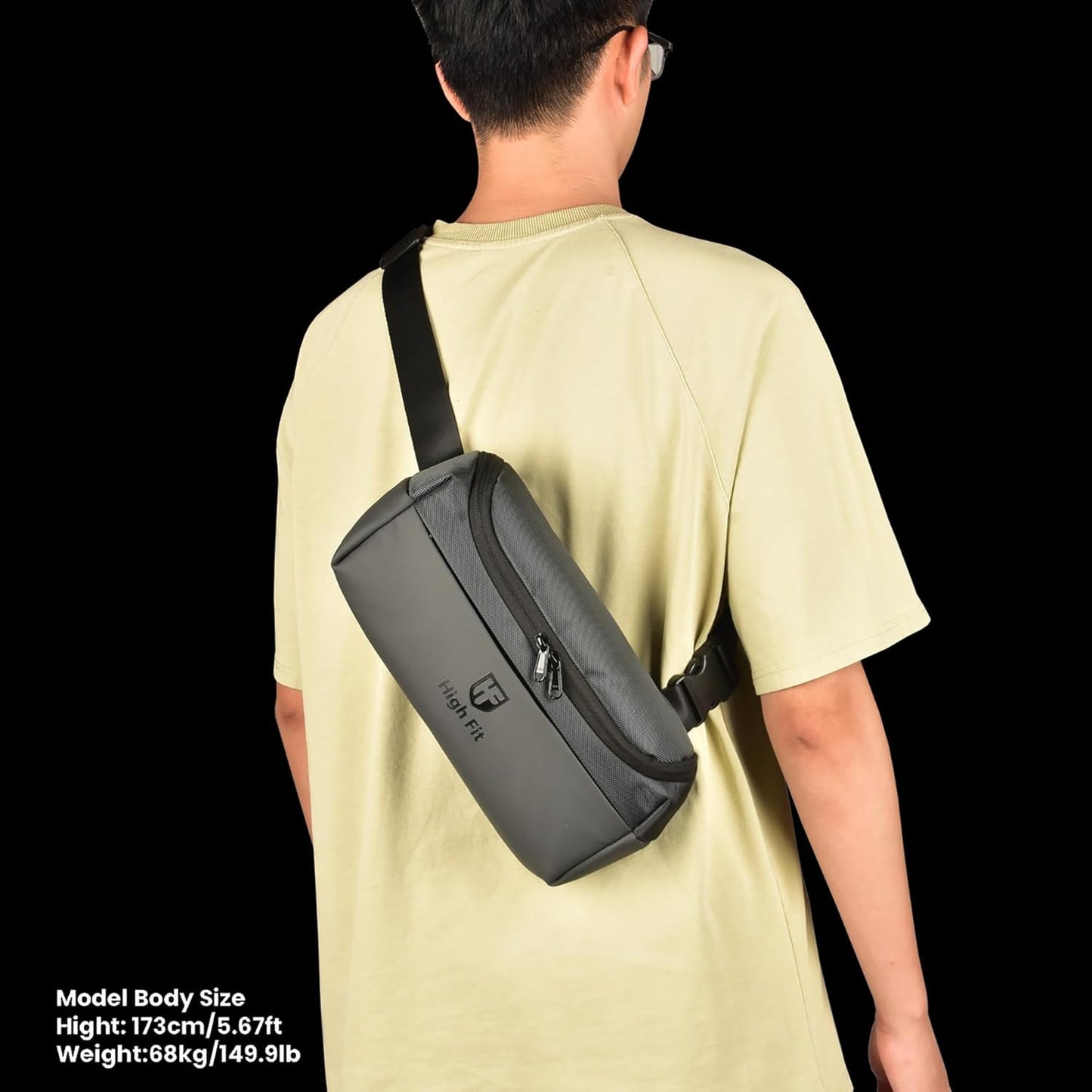 Compact EDC Sling Bag, Minimalist Crossbody Bag Men,Small Cross Body Bag for Men and