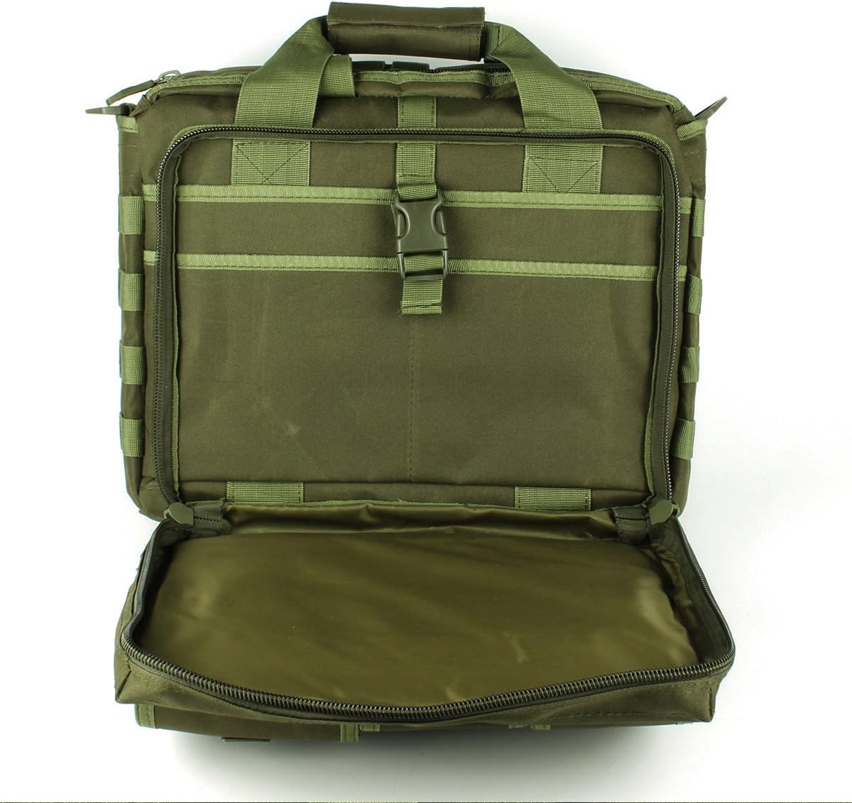 GES Tactical Briefcase, 15.6" Men's Messenger Bag Military Briefcase for Men, ArmyGreen