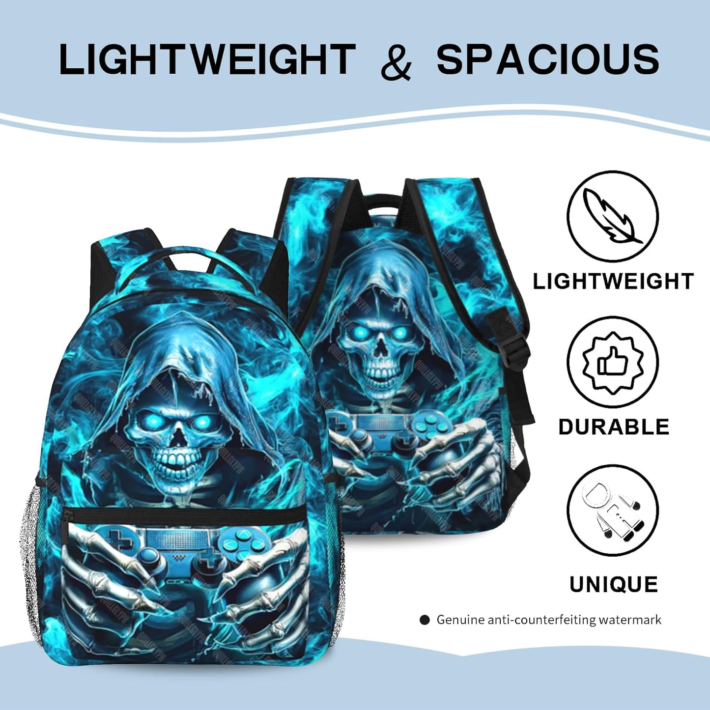 Graffiti Gamepad Backpack School Backpack For Boys Backpacks For Kids Children Game Bookbag