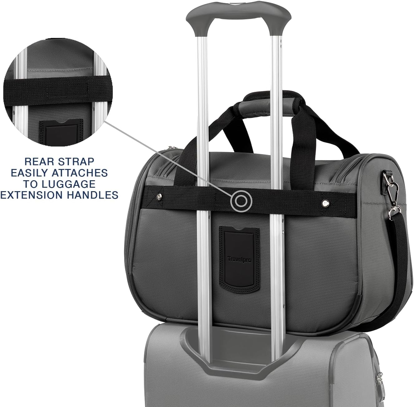 Travelpro Maxlite 5 Softside Expandable 2-Piece Luggage Set — Carry-On and Tote Bag — Shadow Grey