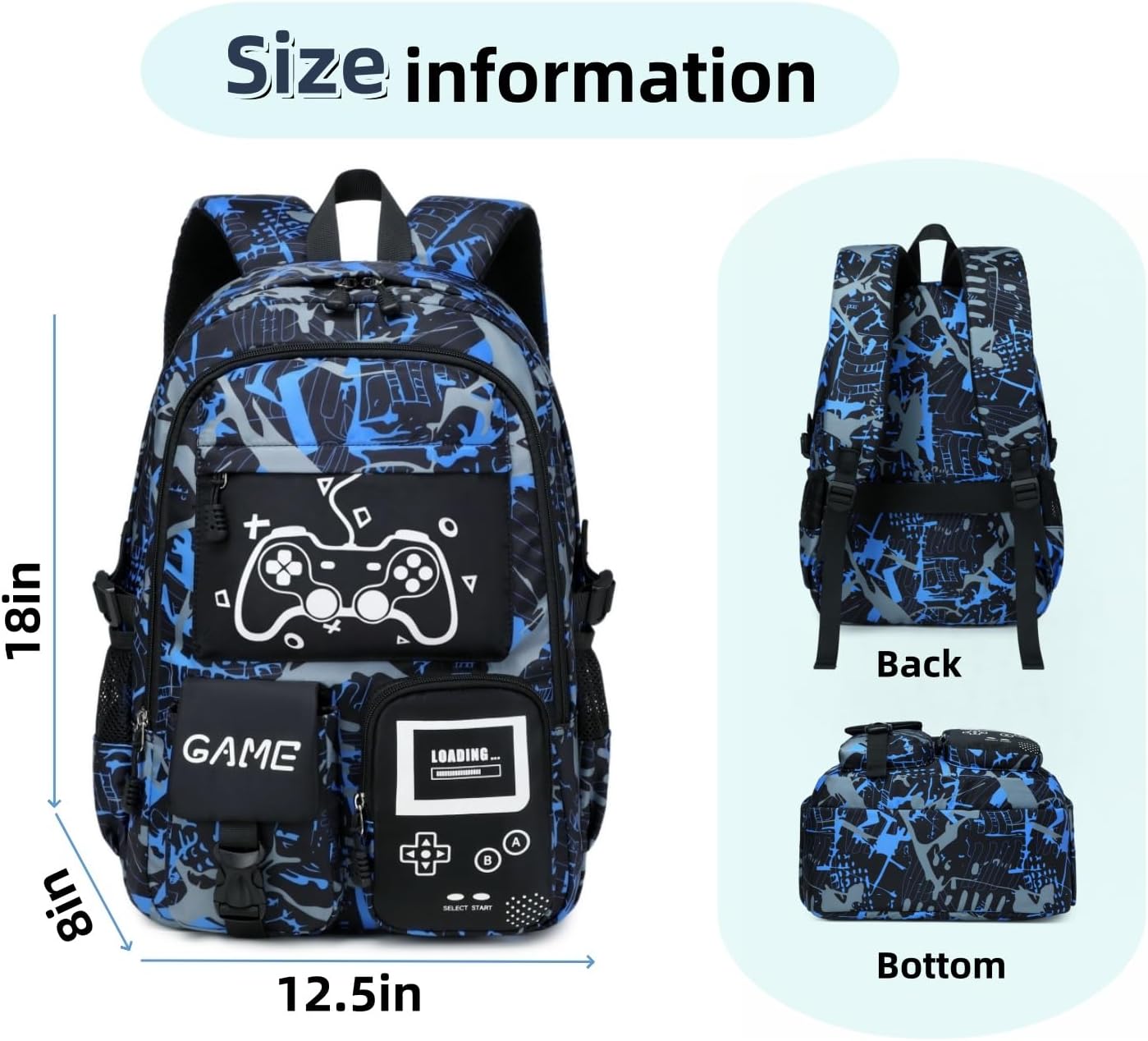 Boys School Backpack Kids Bookbag Elementary Middle Durable Waterproof Bags