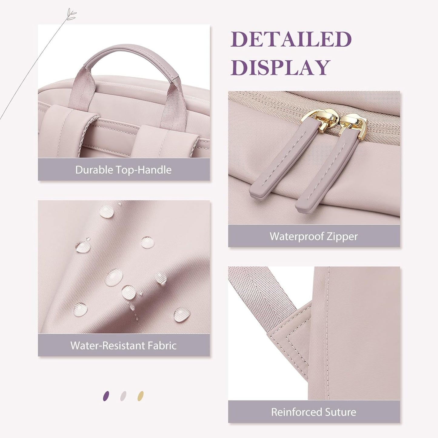 Travel Backpack for Women Personal Carry On Bag Business Weekender Hiking Multilayer Laptop Bag,16