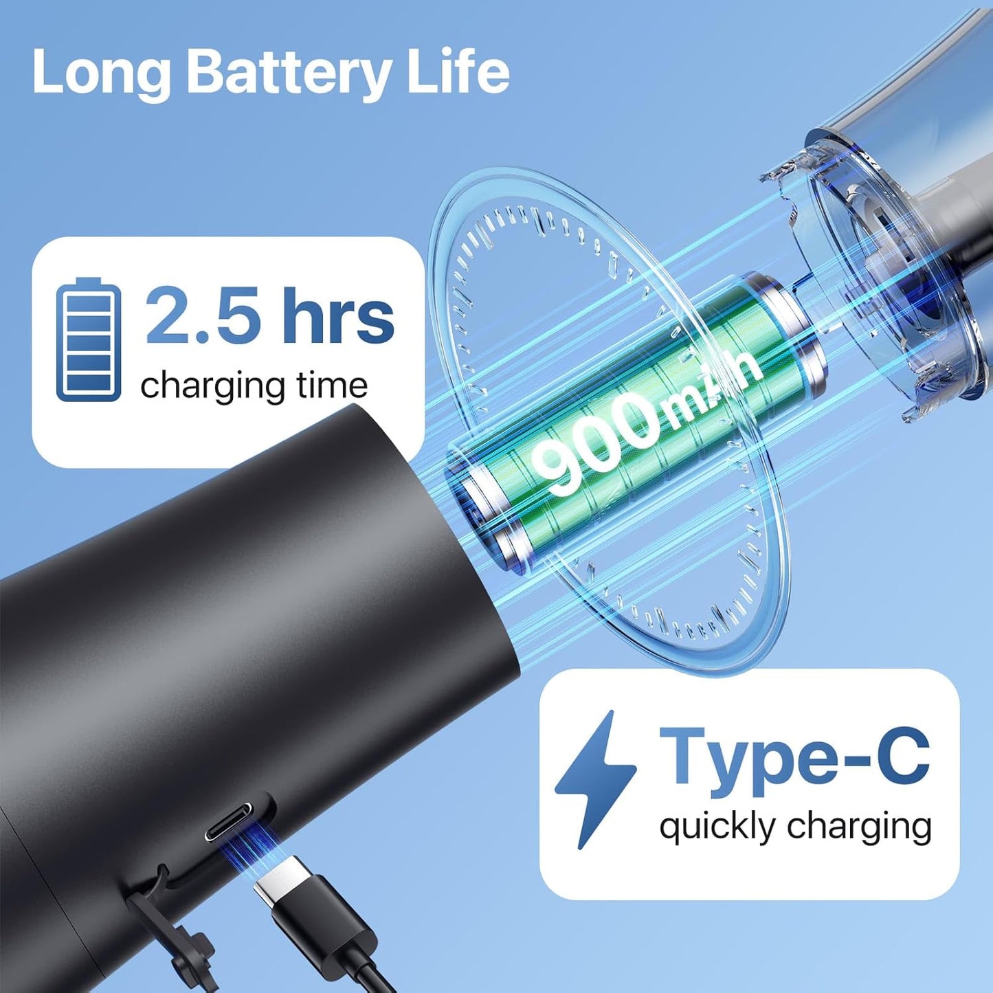 Ear Wax Removal, Upgraded Dual Water Tank Electric Ear Cleaner, IPX6 Waterproof Ear Cleaning Kit with Water Temperature Sensor Effective & Safe Ear Wax Removal Kit, 4 Pressure Modes & USB-C Cable