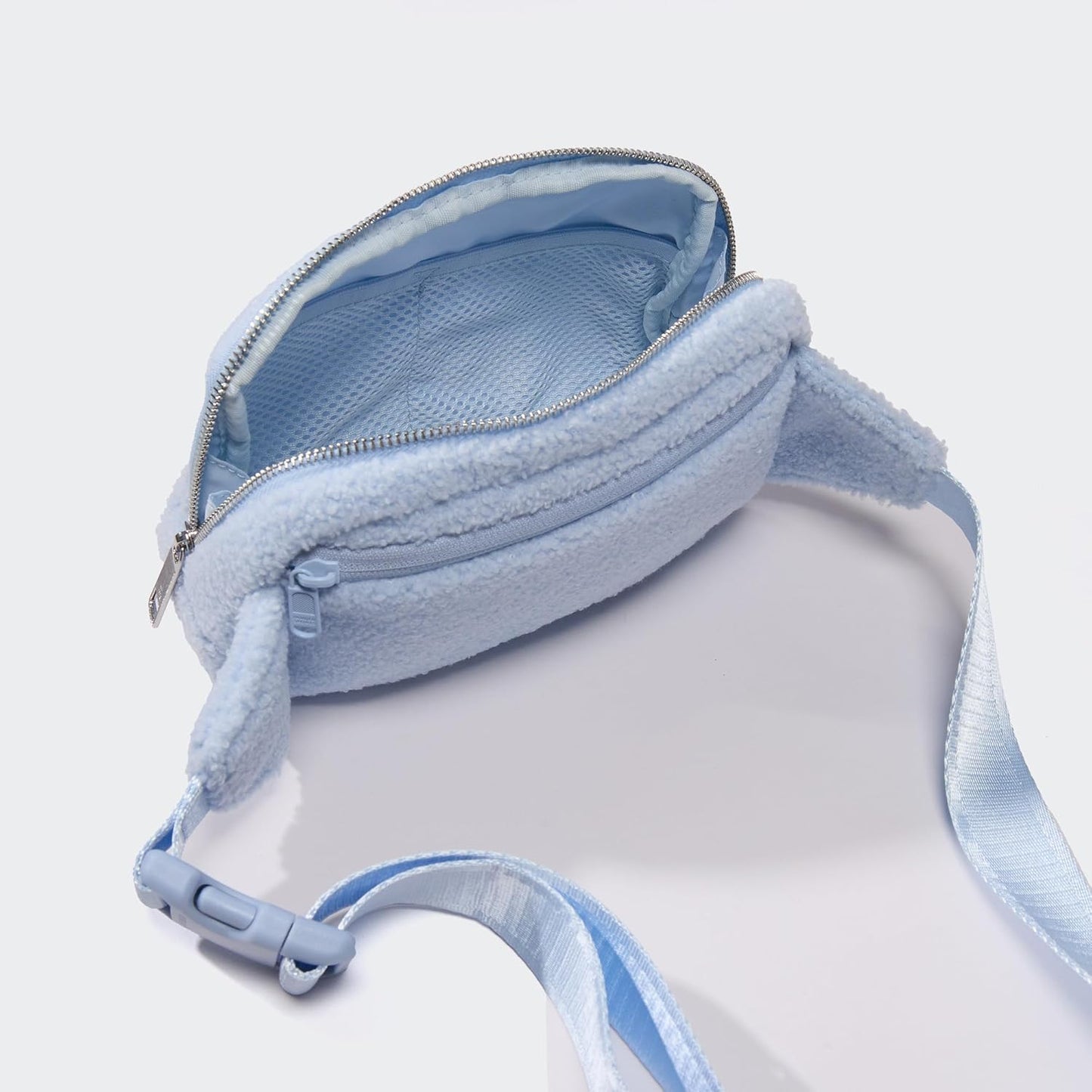 Pander Large 2L Fanny pack Everywhere Fleece Belt Bag for Women and Men with Adjustable strap Belt. (Windmill Blue)