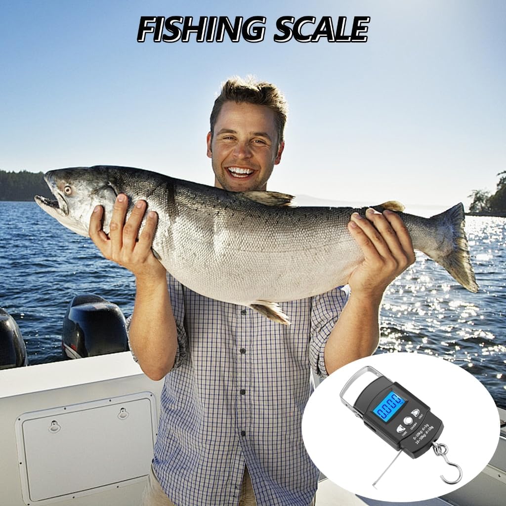Portable Luggage Scale Electronic Weighing Digital Scale Fishing Hanging Hook Scale Tool Fishing for Me