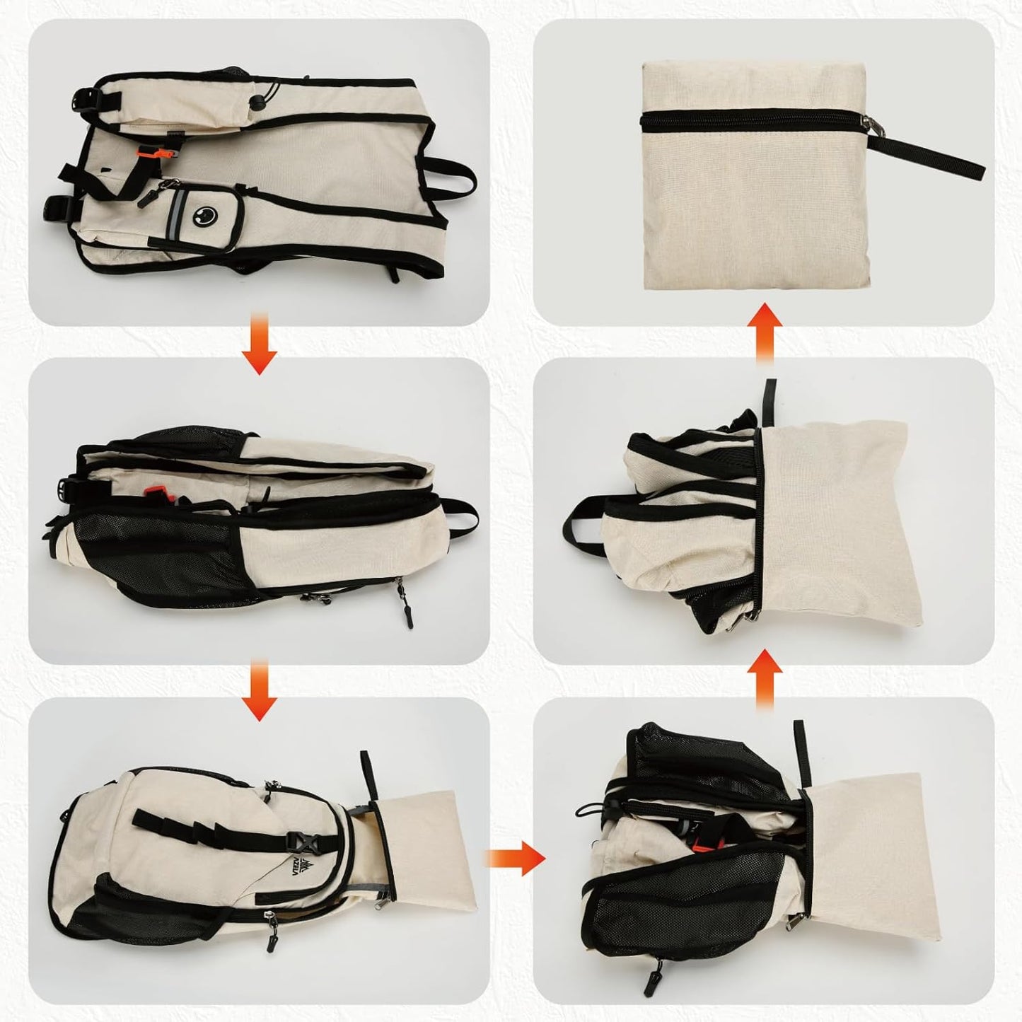 YAPJEB Lightweight Hiking Backpack, Breathable Daypack for Running Cycling Climbing Marathon Camping for Men and Women