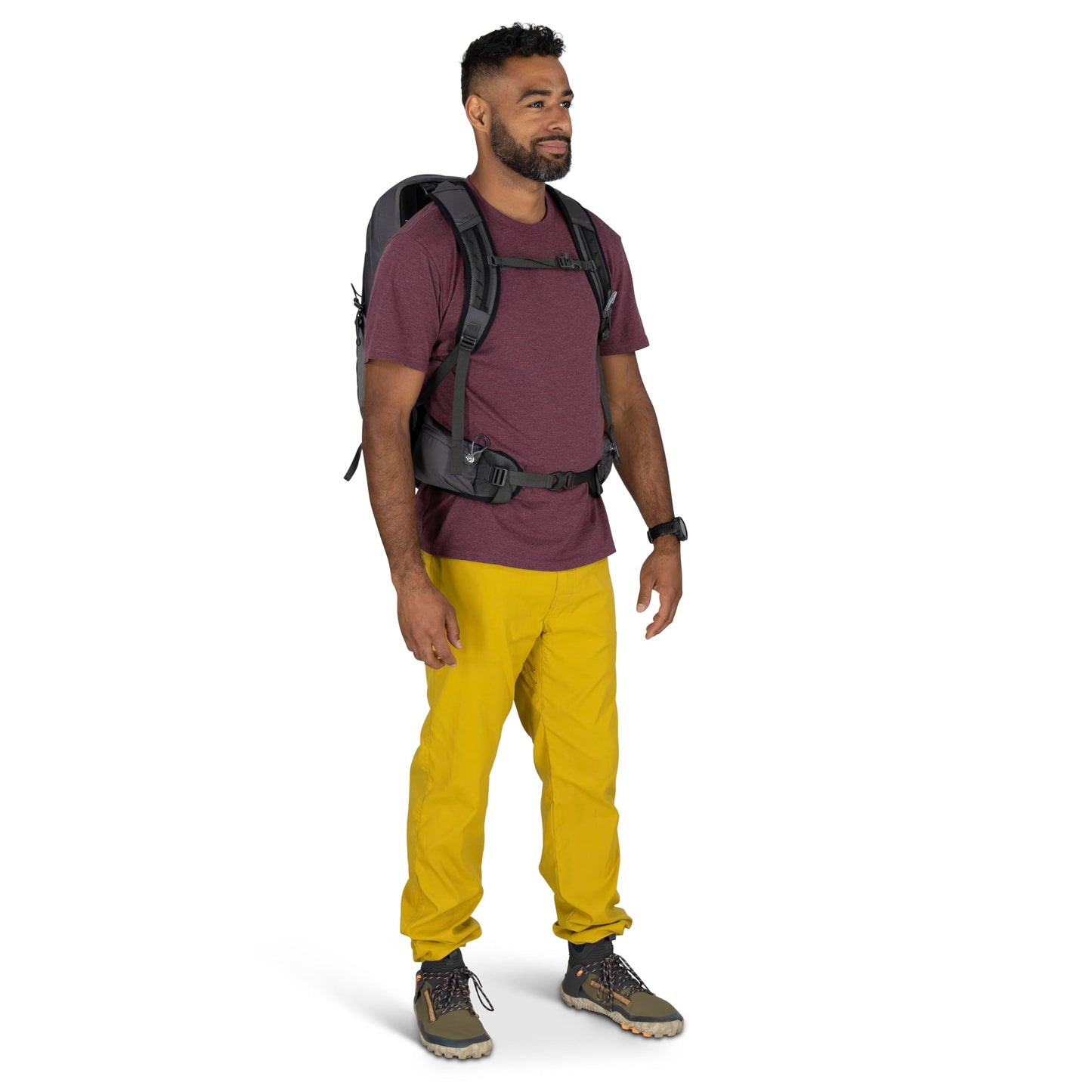 Osprey Talon 22L Men's Lightweight Hiking Backpack - Small Daypack for Travel & Camping, Phantom