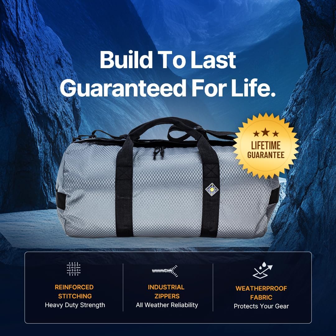 Diamond Ripstop Duffle Bags, Ultra Tough & Tear Resistant, Reinforced Stitching, Weatherproof