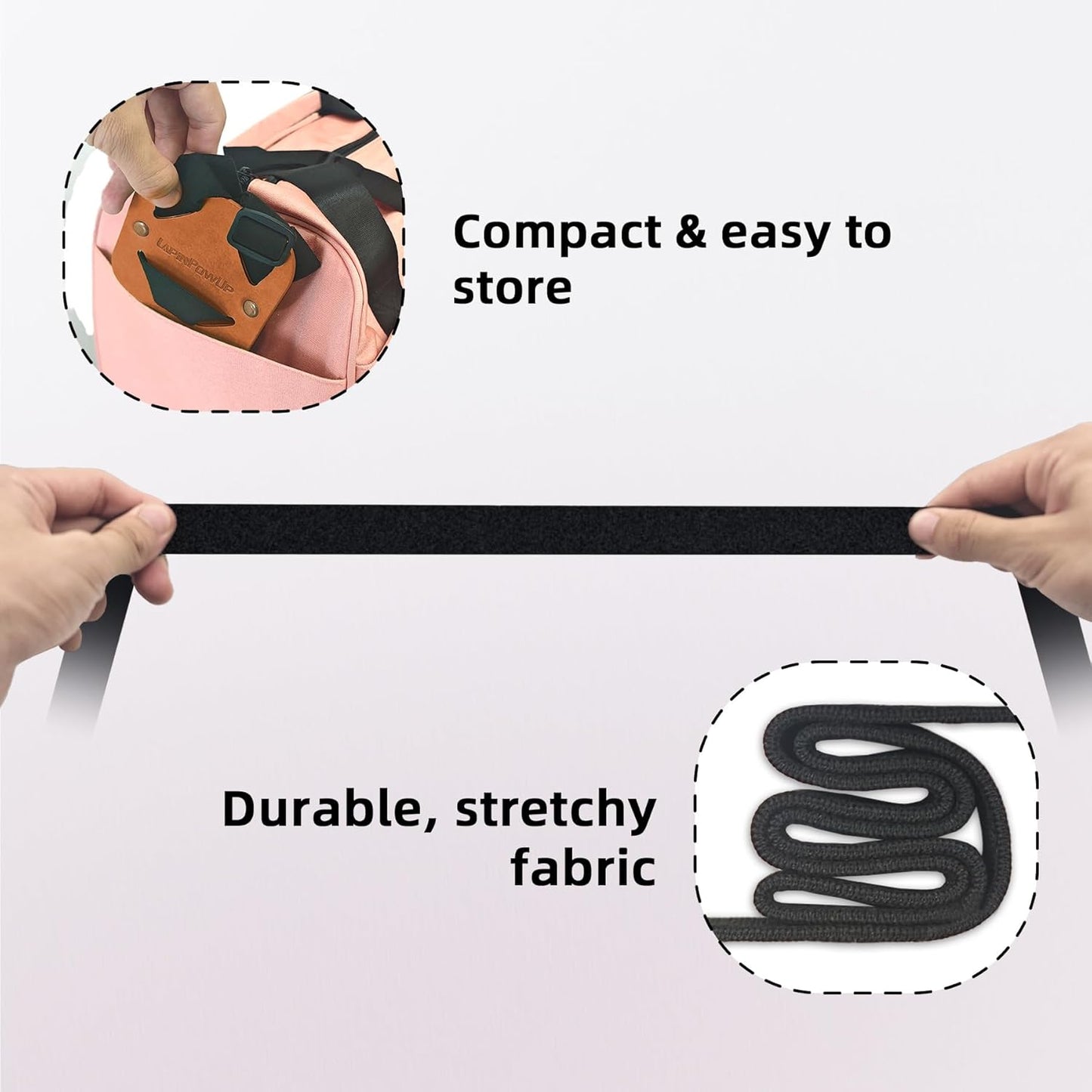Luggage Straps Bag Bungees, Adjustable TSA-Approved – High Elastic Suitcase Belt for Securing Carry-On (1 Pack Brown)
