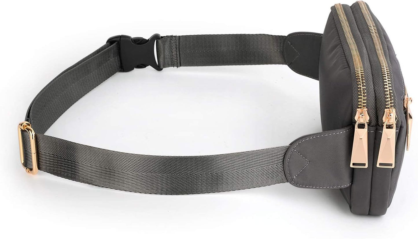 UTO Fanny Pack for Women Crossbody Trendy Fashion Belt Purse Chest Waist Hip Bumbag for Outdoor Shopping Travel Hiking