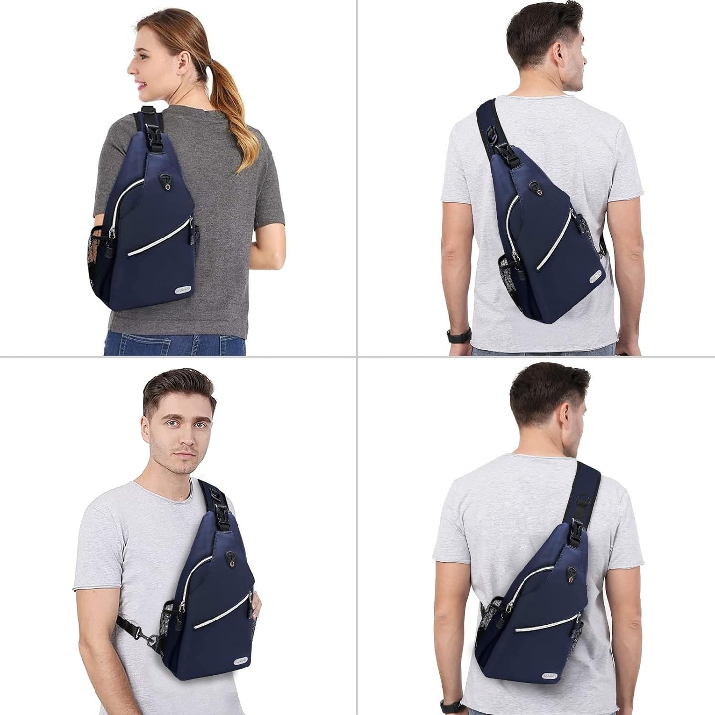 MOSISO Sling Backpack, Multipurpose Crossbody Shoulder Bag Travel Hiking Daypack
