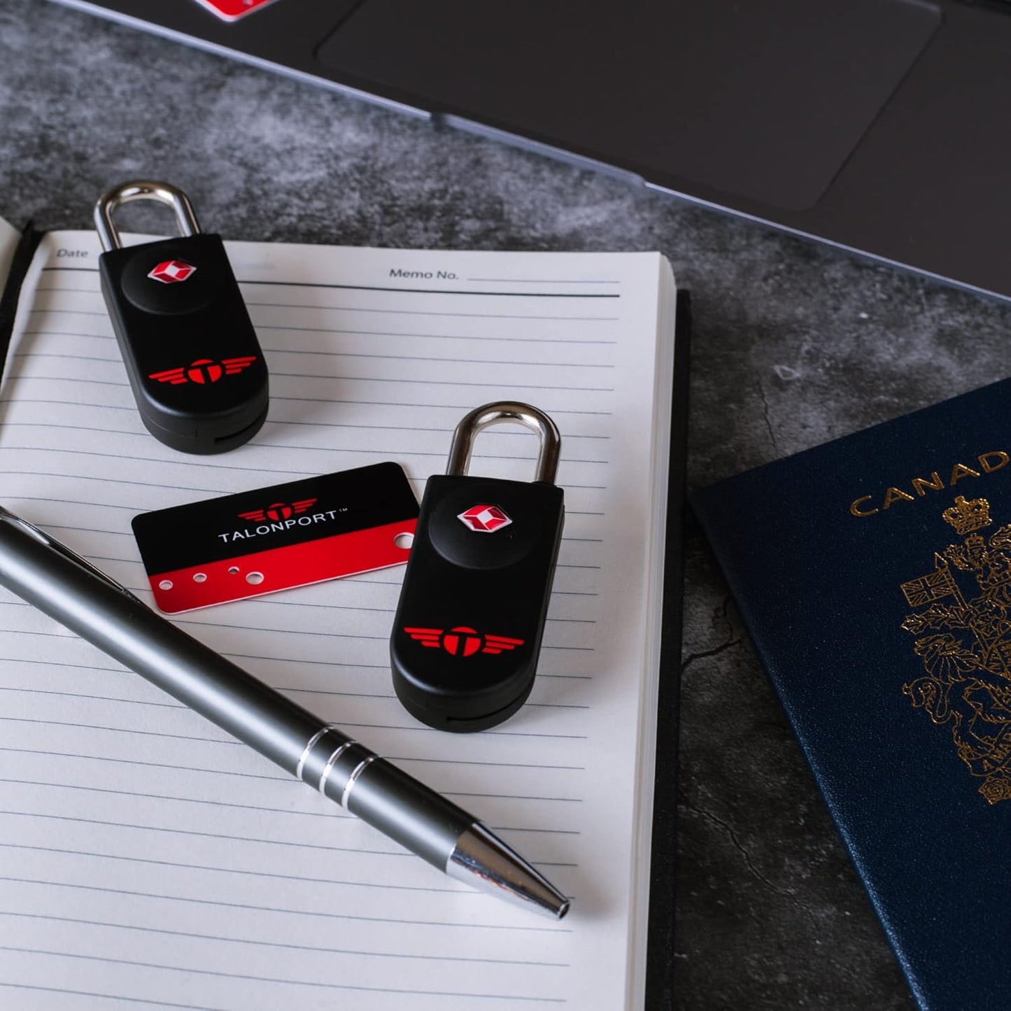 TSA Locks for Luggage – Keyless Luggage Locks TSA Approved, No Combination Needed, Lifetime Card Keys, Durable Metal Suitcase Lock for Travel Essentials & Checked Bags (Black, One Pack)