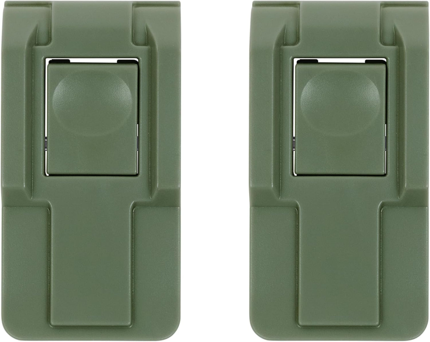 2 Pelican OD Green Replacement Push Button Medium Air Case Latches. Fits Air Series Cases.