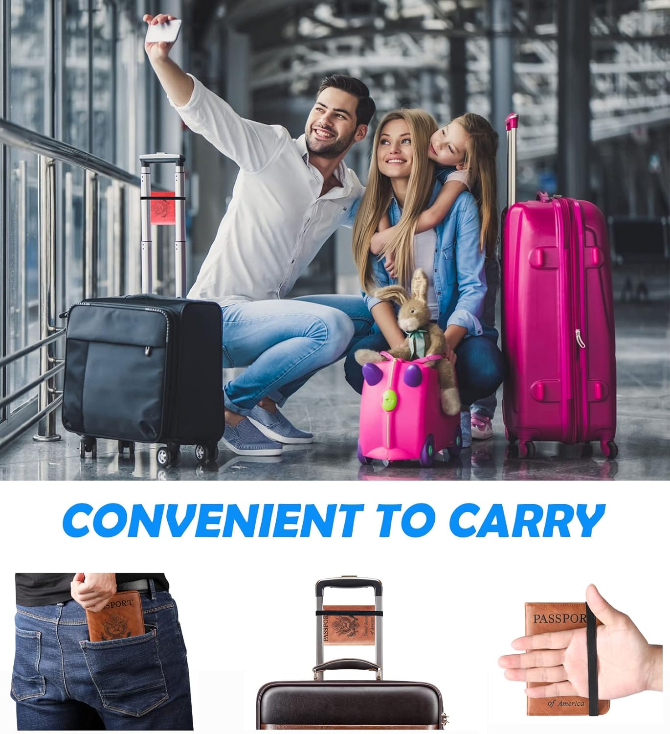 Passport Holder Cover Wallet Travel Essentials Leather Rfid Blocking Case Vacation Luggage Must