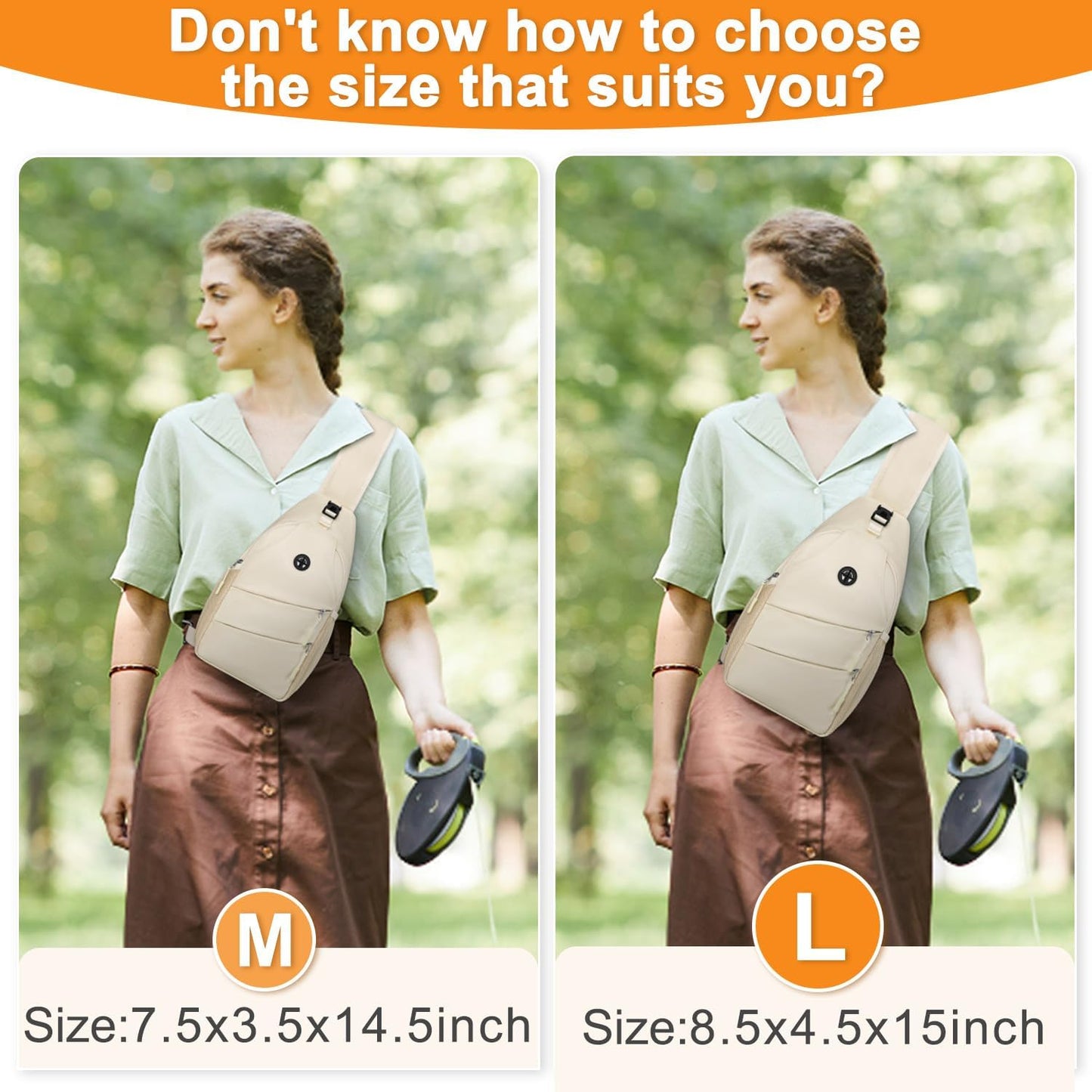 Crossbody Bags for Women Men Trendy Sling Bag Backpack Casual Chest Bag with Convertible Shoulder