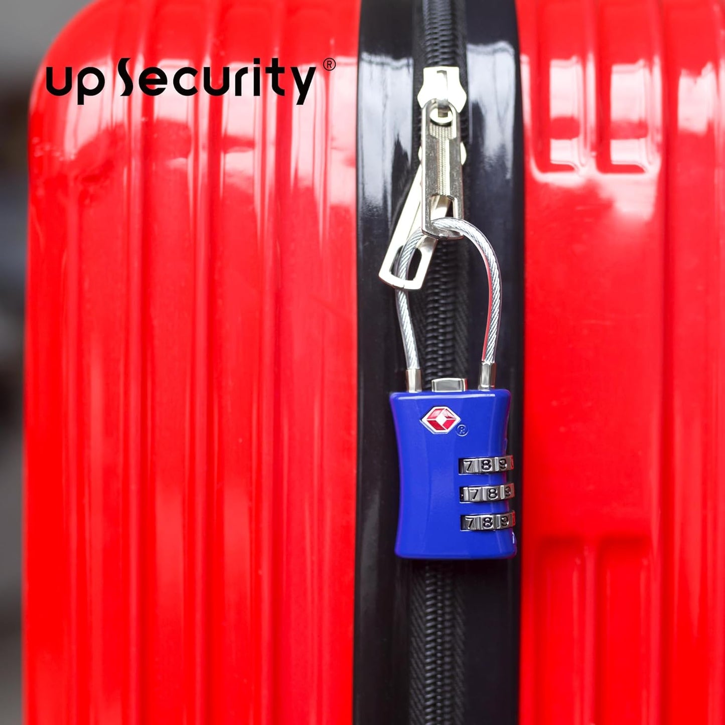 Suitcase Locks TSA Approved, Small Padlock Combination, TSA Locks for Luggage, Combo Travel Padlock with Code for Backpack, Gym Locker, Ammo Can (Black+Blue)