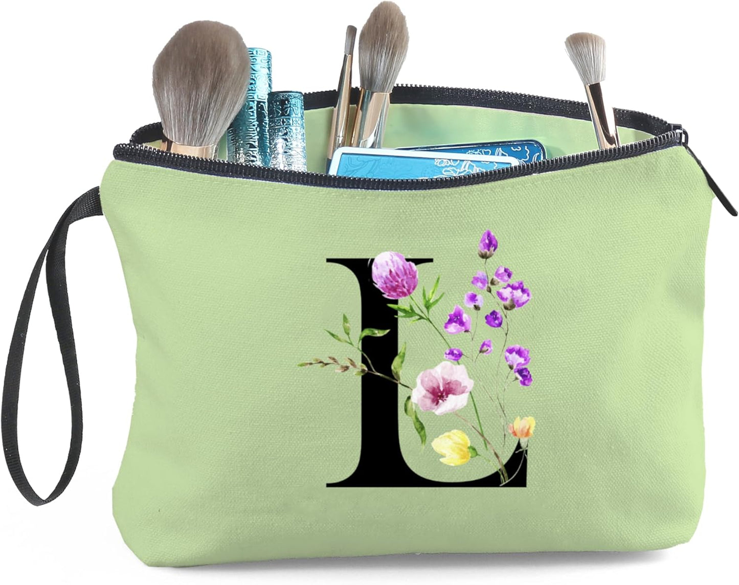 Birthday Friendship Bridesmaid Team Gifts for Employees Women Mom Aunt Daughter Teenage Girl Personalized Make up Cosmetic Bag Travel with Mirror Mothers Day Christmas Graduation L